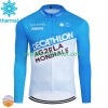 Decathlon Ag2R Radtrikot Winter Thermal Fleece 2024